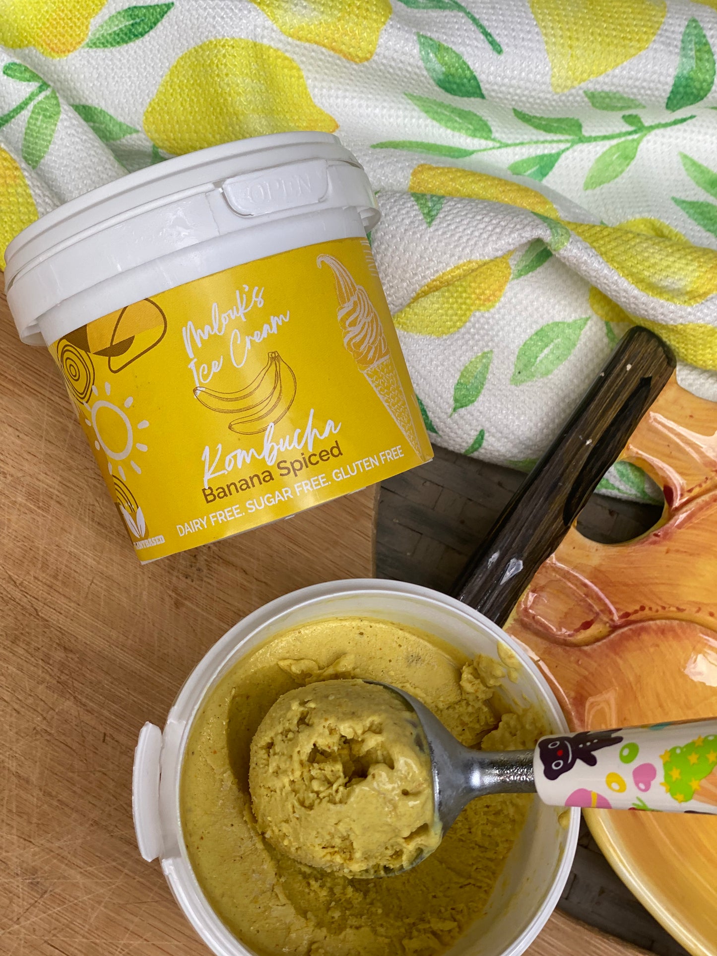 Banana Spiced Kombucha Ice Cream