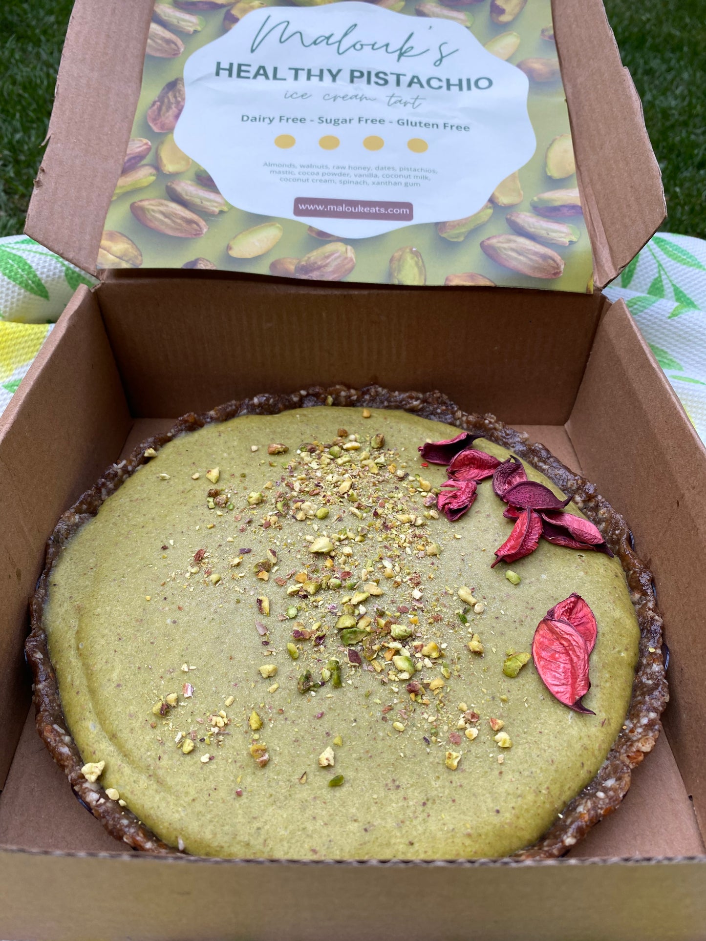 Pistachio Ice Cream Tart