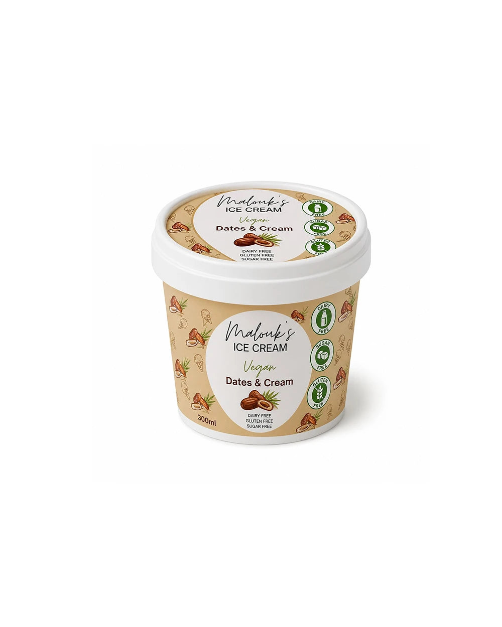 Dates & Cream Ice Cream